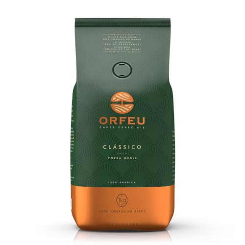 Orfeu Café Clássico em Grãos, 100% Arabica, Torra Média, 1kg
