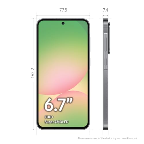 Smartphone Samsung Galaxy A56 5G 128GB, 8GB RAM, Câmera 50MP, IP67, Super AMOLED 6.7", Recursos AI, Preto