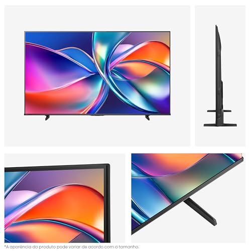 Hisense Smart TV UHD 4K QLED 50" Polegadas 50Q6QV com HDR10+, Dolby Atmos, Sports Mode, Game Mode Plus e Compatível com Alexa