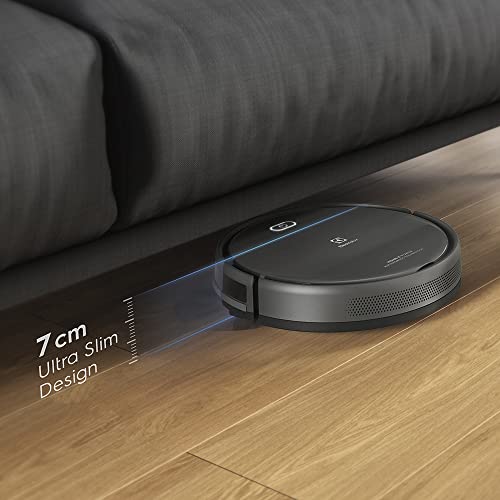 Aspirador de po robo Electrolux 2h20min controle remoto base carregamento bateria longa duração automatico varre aspira passa pano ERB30 bivolt preto sensor antiqueda