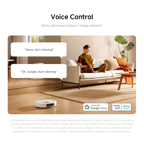 Xiaomi Robot Vacuum X20+ com estação base inteligente multifuncional 6000Pa, potência de sucção, navegação a laser LDS, controle de voz, molhado e seco, 4 L, 30 W, C101, branco