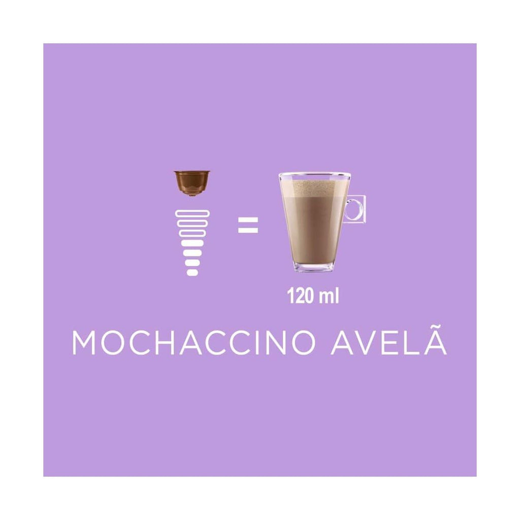 Dolce Gusto Mochaccino Em Cápsula Avelã Nescafé Caixa 170G 10 Unidades