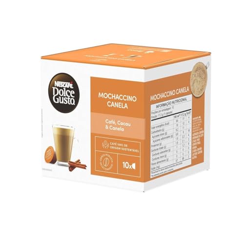 Café em Cápsula NESCAFÉ DOLCE GUSTO Mochaccino Canela 10 Cápsulas