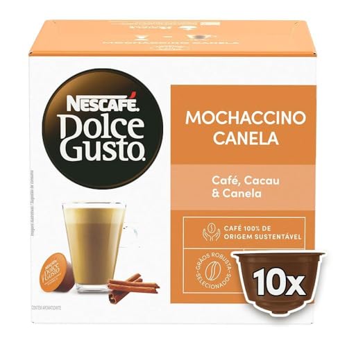 Café em Cápsula NESCAFÉ DOLCE GUSTO Mochaccino Canela 10 Cápsulas