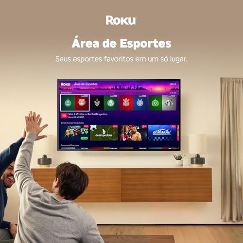 Roku Streaming Stick HD 2025 | Dispositivo de streaming para TV HD/FHD com controle remoto por comando de voz compatível com Alexa, Siri e Google
