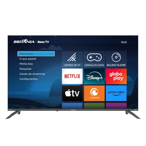 TV Smart TV 50” Britânia Roku TV LED Dolby Audio BTV50VA4REGB