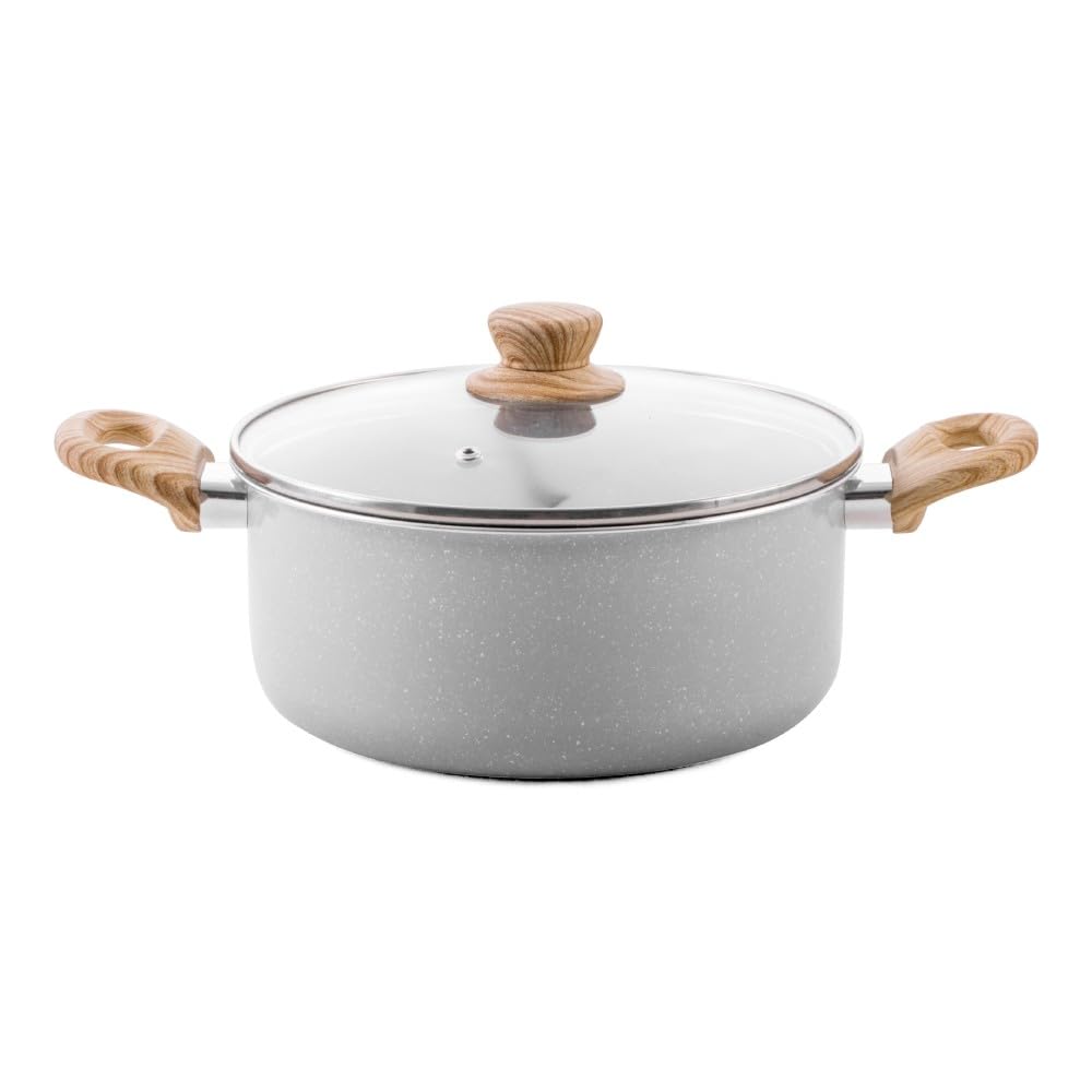 Brinox - Jogo de Panelas 5 Peças Ceramic Life Easy - Cinza