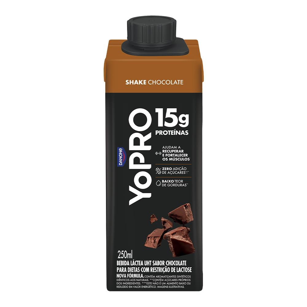 YoPRO Bebida Láctea UHT Chocolate 15g de proteínas 250ml - 12 unidades