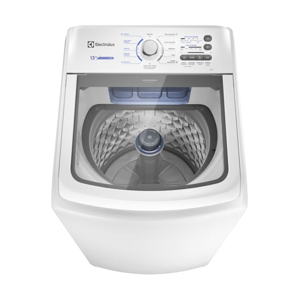 Máquina de Lavar Electrolux 13kg Branca Essential Care com Cesto Inox e Jet&Clean (LED13) - 127V