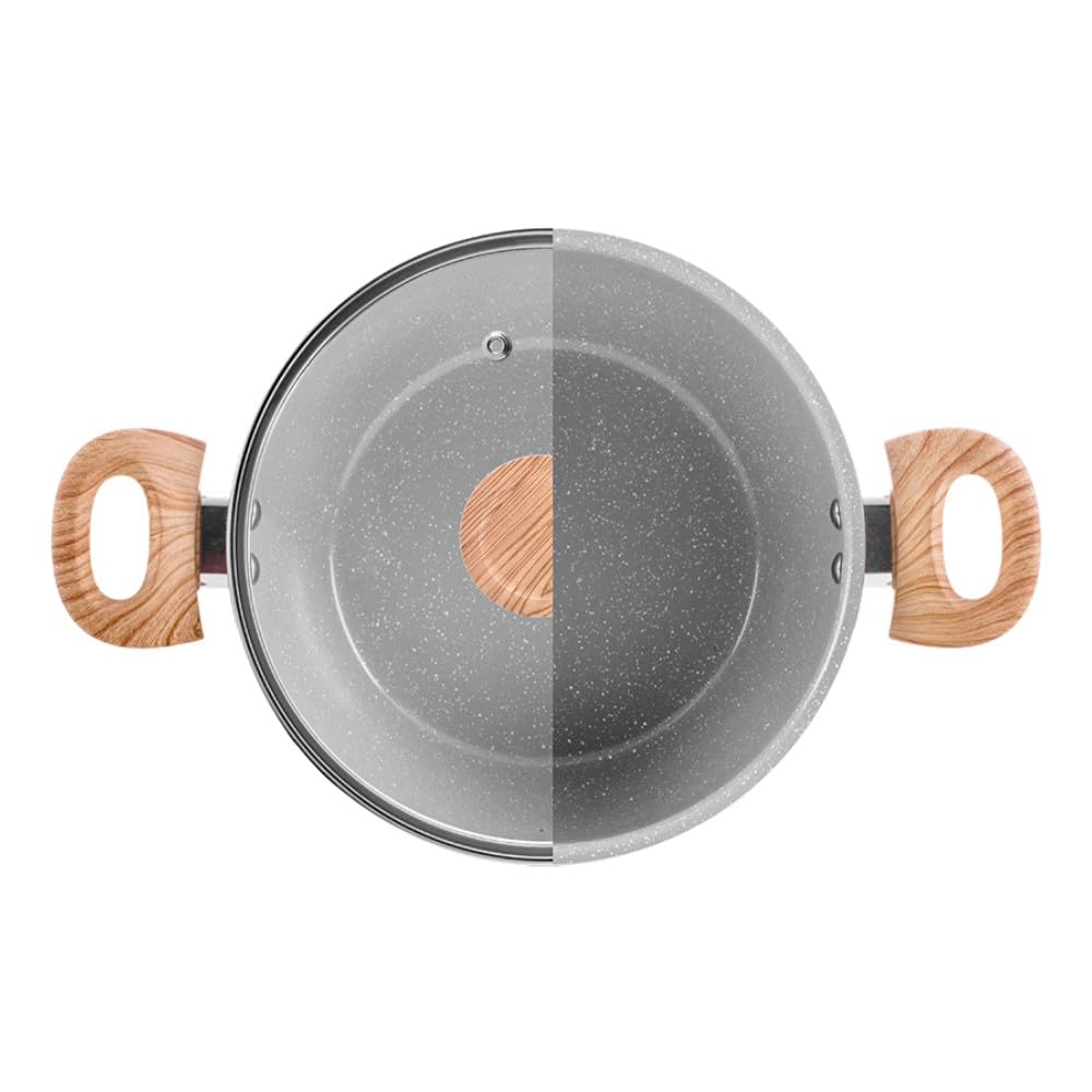 Brinox - Jogo de Panelas 5 Peças Ceramic Life Easy - Cinza