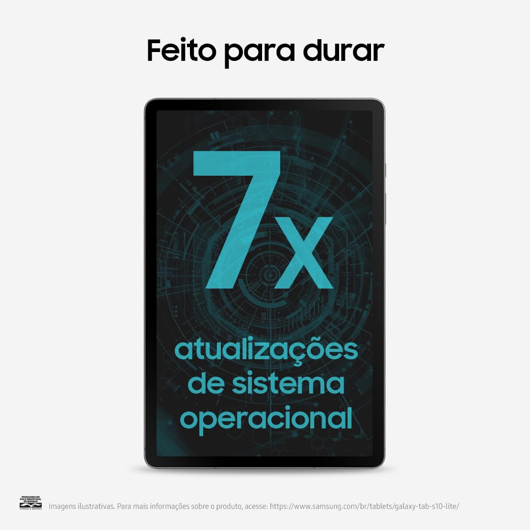 Galaxy Tab S10 Lite, 128GB, Tela 10.9", WIFI, Cinza