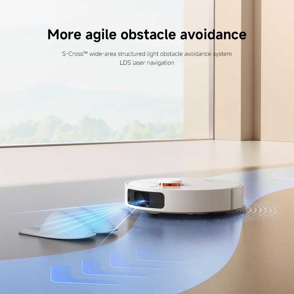 Xiaomi Robot Vacuum X20+ com estação base inteligente multifuncional 6000Pa, potência de sucção, navegação a laser LDS, controle de voz, molhado e seco, 4 L, 30 W, C101, branco