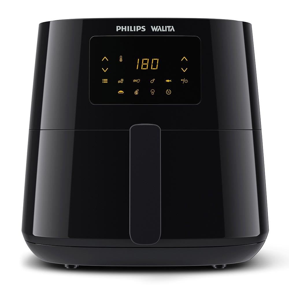 Philips Walita Preta Fritadeira Airfryer Essential XL Digital, 6.2L de capacidade, Garantia internacional de dois anos, 220V, 2000W (RI9270/91)