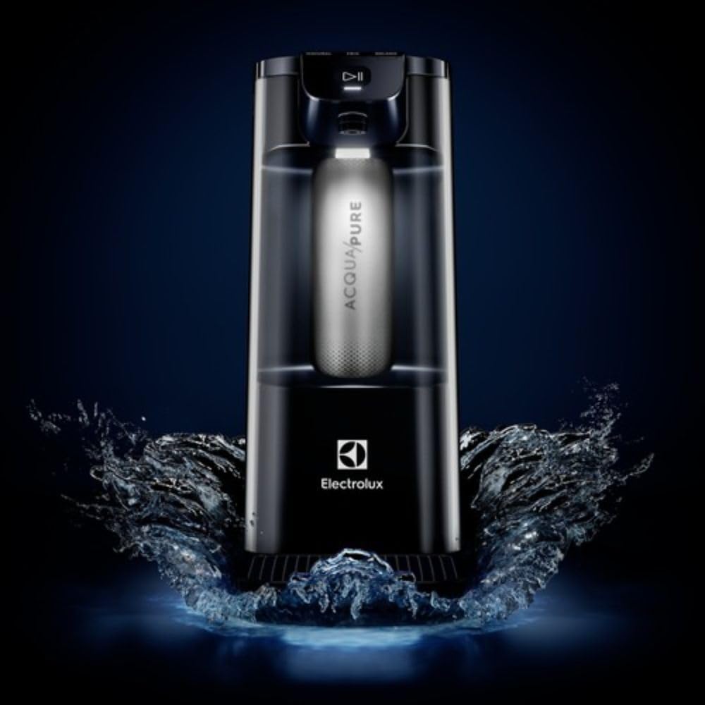 Purificador de Água Gelada Fria e Natural Elétrico Compacto Eletronico placa Electrolux Filtro refil 6 meses ou 3000l Painel Touch Bivolt Grafite PE12G