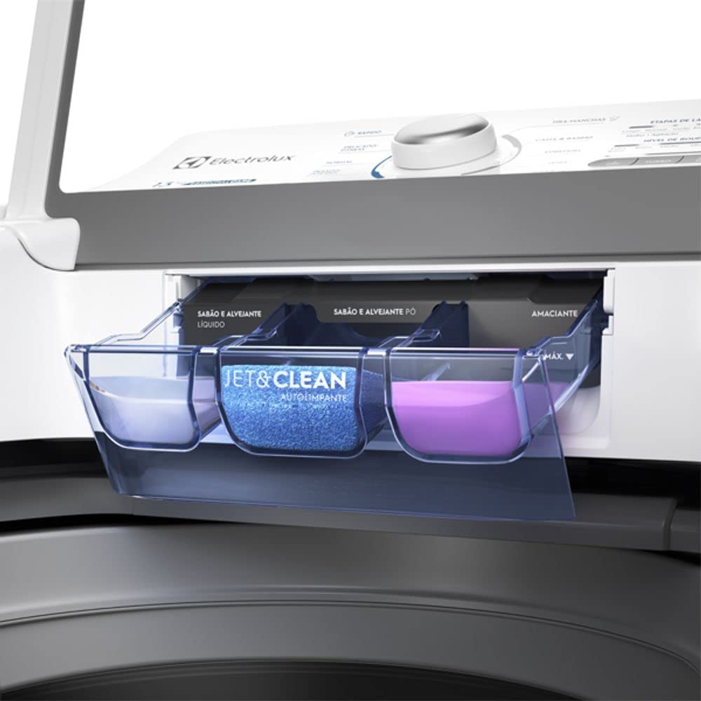 Máquina de Lavar Electrolux 13kg Branca Essential Care com Cesto Inox e Jet&Clean (LED13) - 127V