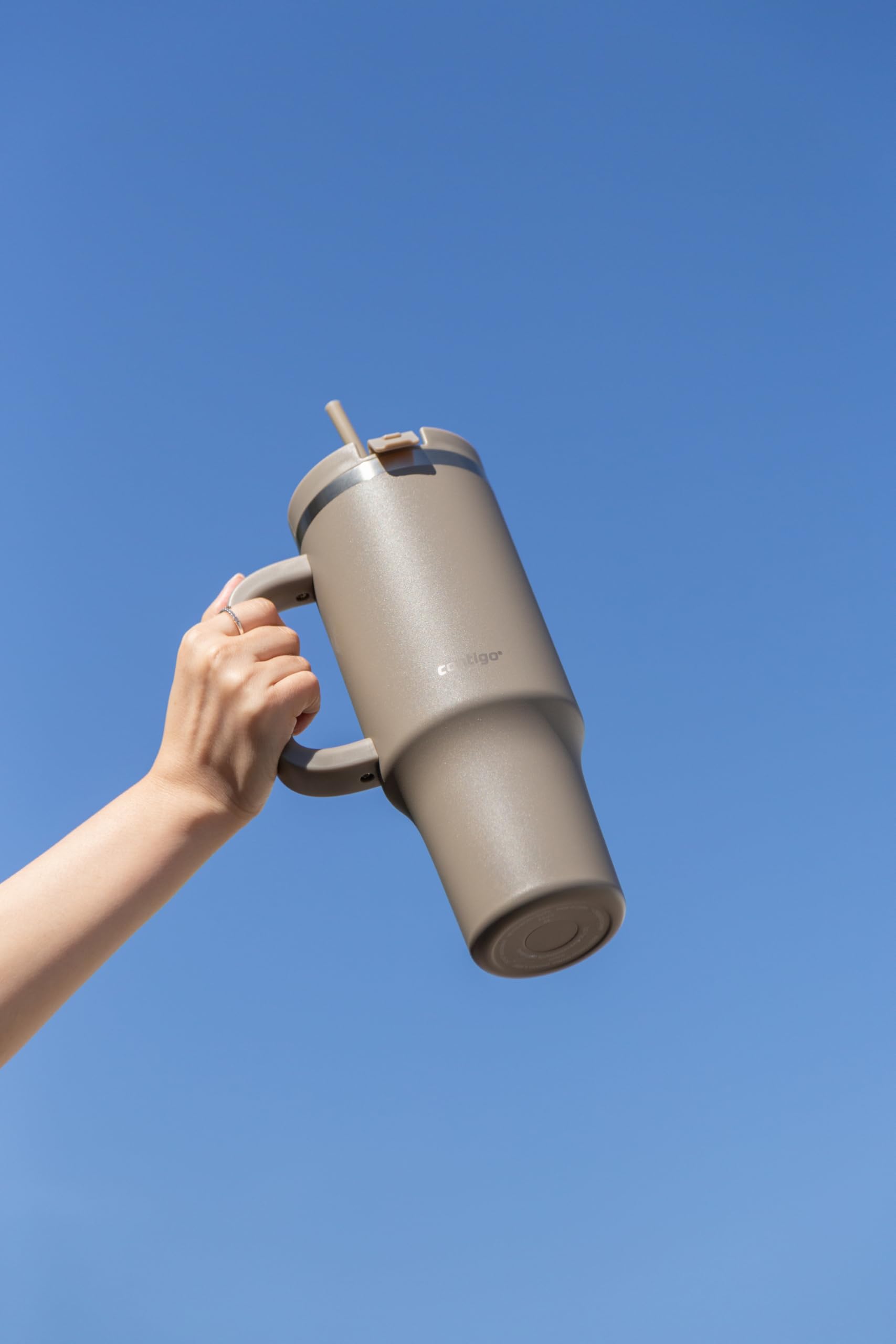 Copo Térmico com Canudo Streeterville 1,18L - Cinza
