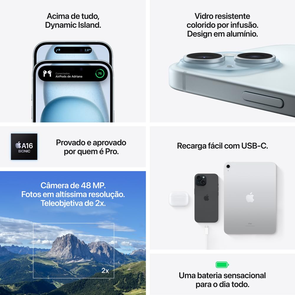 Apple iPhone 15 (128 GB) — Azul