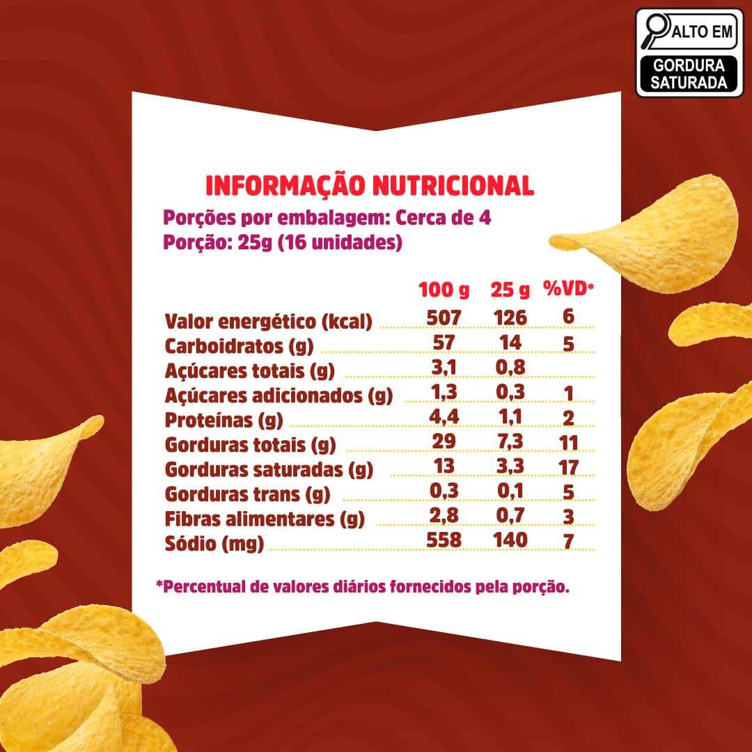 Pringles Pack Promo Salgadinho de Batata Frita 3 Sabores - Original, Creme e Cebola e Churrasco