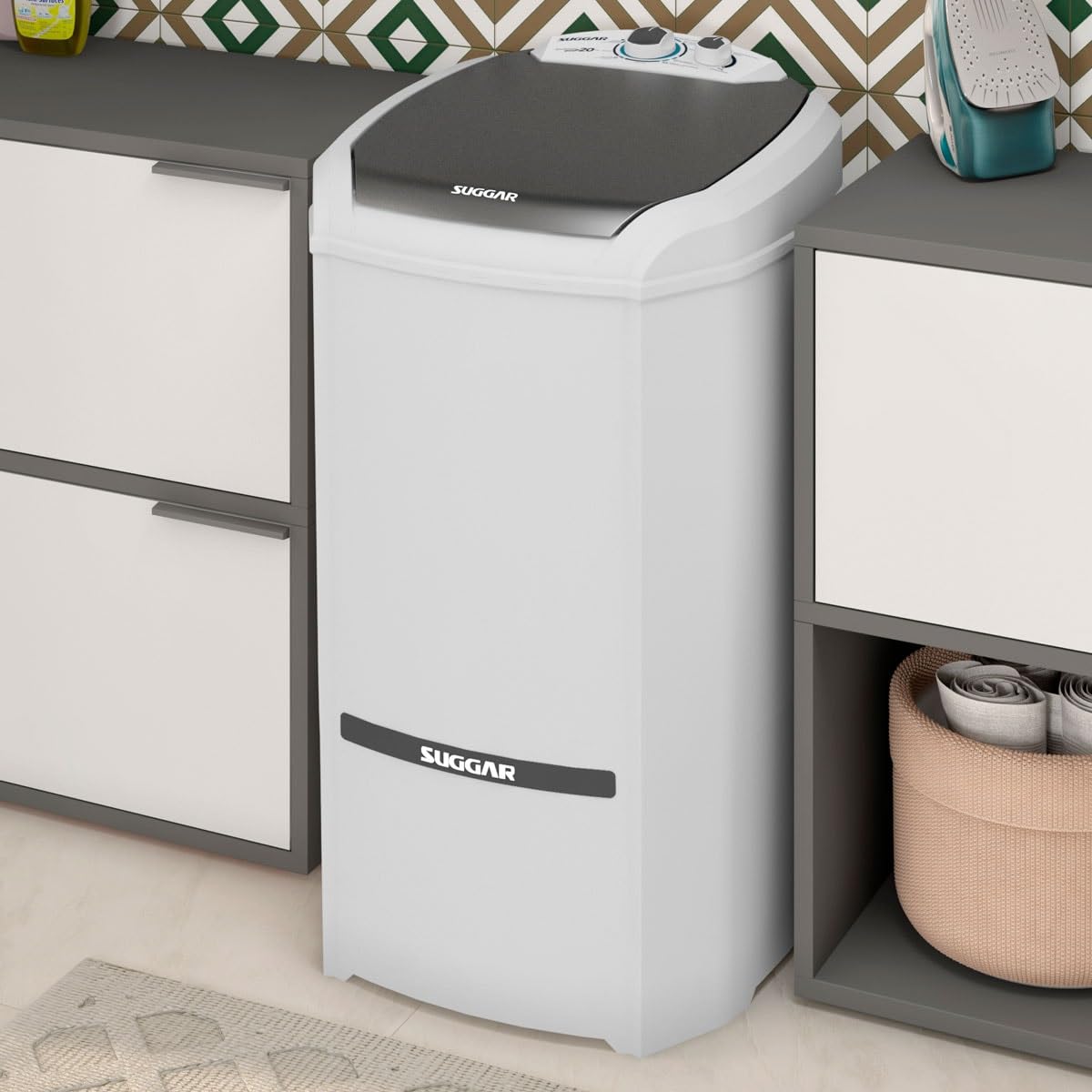 SUGGAR LAVADORA DE ROUPAS LAVAMAX ECO 20KG 110V BRANCA LE2001BR