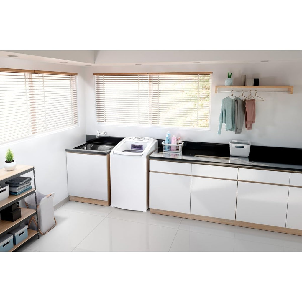 Máquina de Lavar Electrolux 11kg Branca Essential Care com Easy Clean e Filtro Fiapos (LES11) - 127V