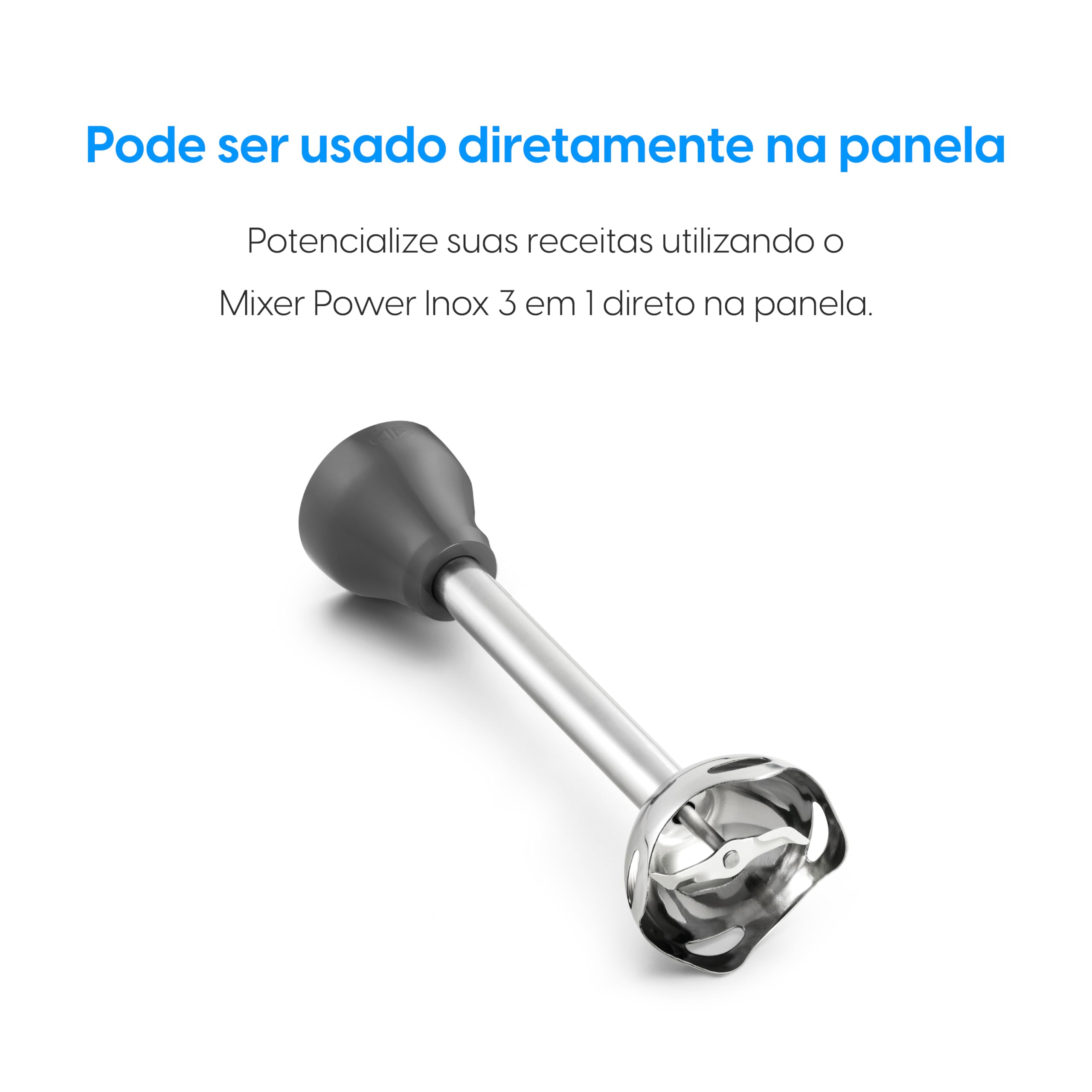 Mixer Power Inox 3 em 1 600W Elgin Lunar 110V - Mixer, triturador e batedor