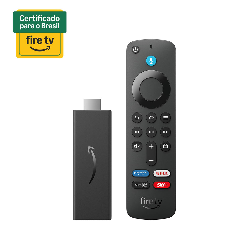 Fire TV Stick HD (Geração mais recente) | Com controle remoto por voz com Alexa (inclui comandos de TV), controles de casa inteligente e streaming em HD