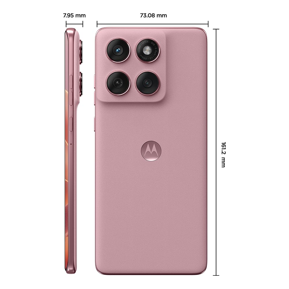 Smartphone Motorola Edge 60 Fusion 5G - 256GB 16GB (8GB RAM+8GB Ram Boost) 50MP Sony AI Camera IP68 NFC - Rosa