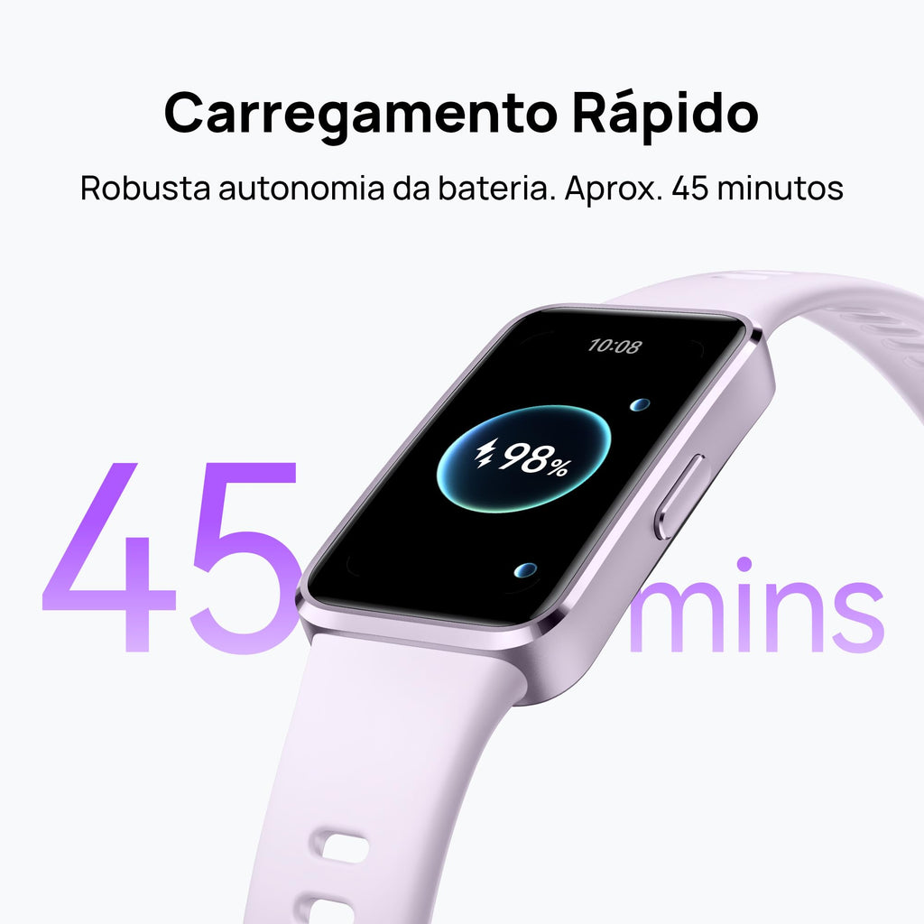 Smartwatch, HUAWEI Band 10, Caixa de Polímeros Duráveis, Análise do Sono em Nível Profissional, Assistente de Bem-estar Emocional, Relógio Smartwatch Compatível com Android e iOS, Preto