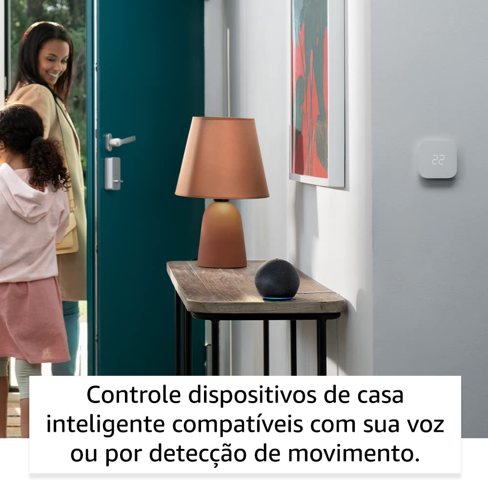 Echo Dot (Geração mais recente) | Smart speaker com Alexa, som vibrante e potente, Wi-Fi e Bluetooth | Cor Preta