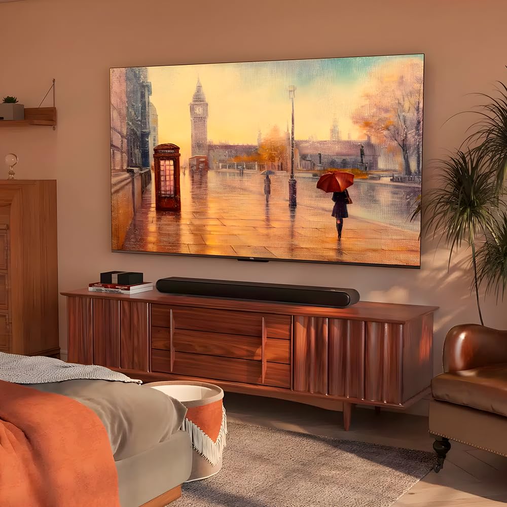 Smart TV TCL 50P7K 50" QLED 4K UHD Google TV com Dolby Vision, HDMI 2.1, Wi-Fi e Bluetooth – Preto