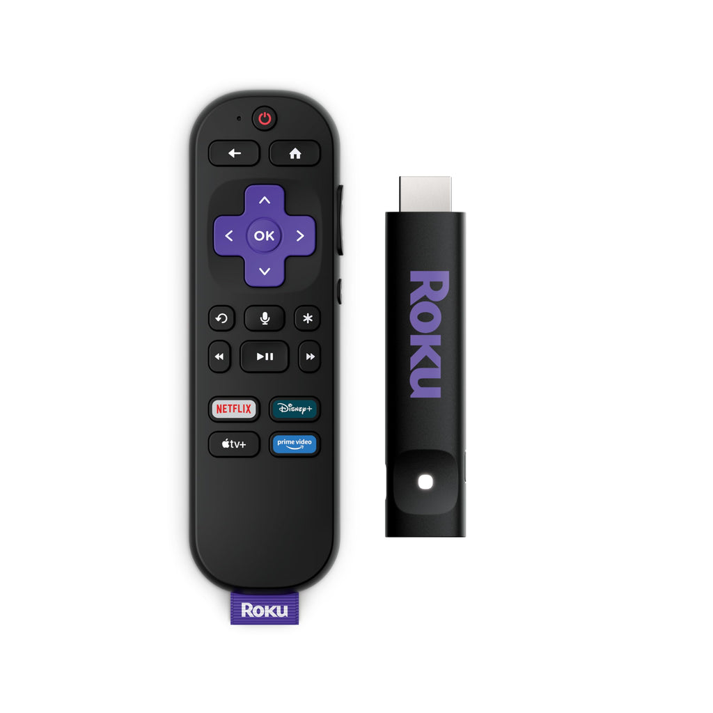 Roku Streaming Stick HD 2025 | Dispositivo de streaming para TV HD/FHD com controle remoto por comando de voz compatível com Alexa, Siri e Google