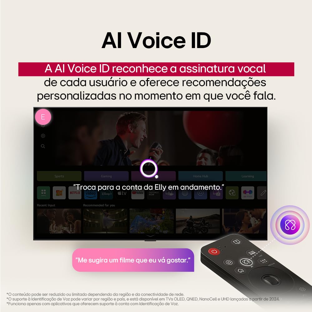 Smart TV 4K 50" LG UHD 50UA85 Processador α7 AI Ger8 4K Super Upscaling Google Cast Alexa Integrado Controle AI Smart Magic WebOS 25