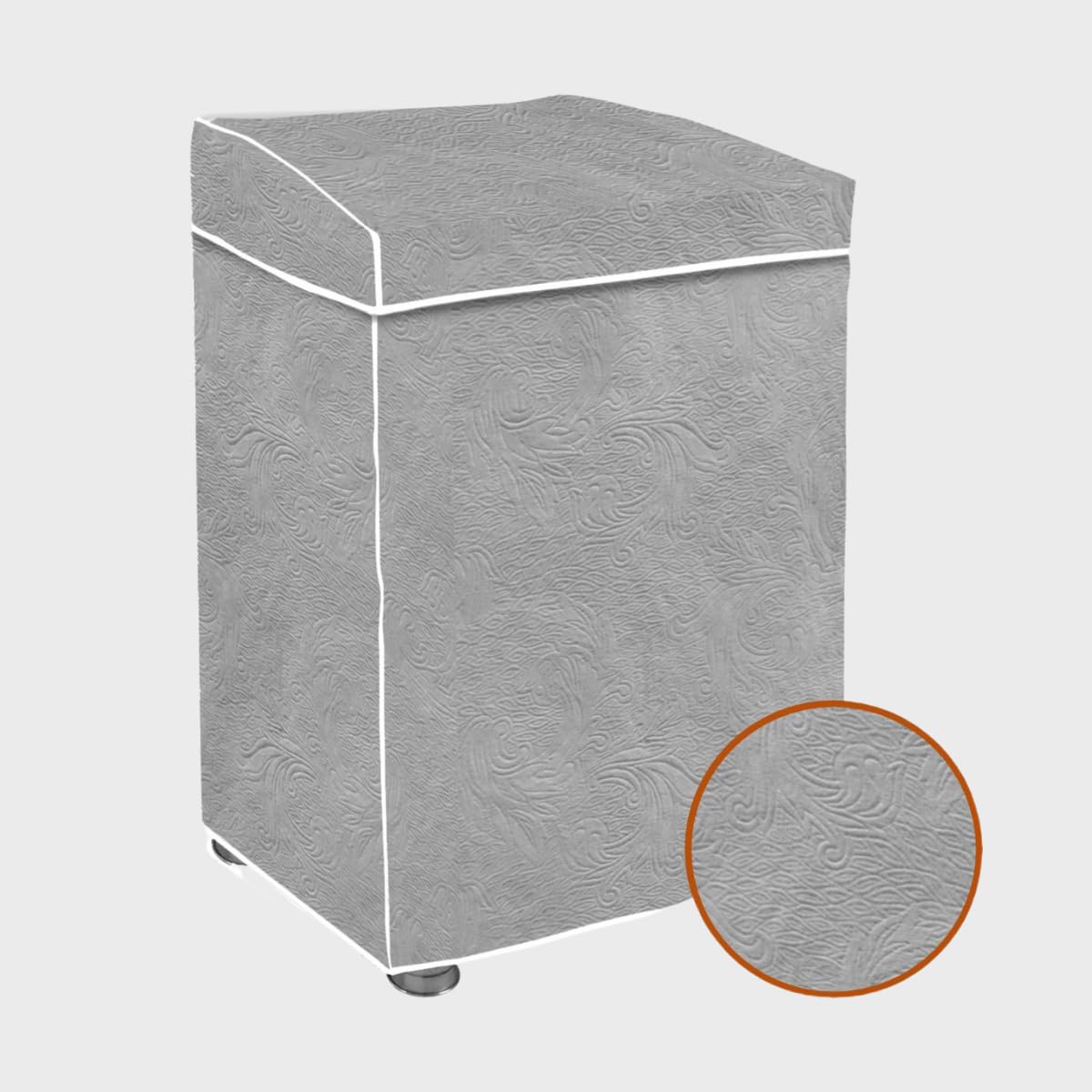 "Capa Para Maquina De Lavar Brastemp Eletrolux Consul 07Kg 08Kg 09Kg 10Kg 11Kg12Kg 13Kg 14Kg 15Kg 16Kg 17Kg Impermeável Forrada Com Elástico Traseiro Proteção UV Material Super Resistente " (Cinza, G)