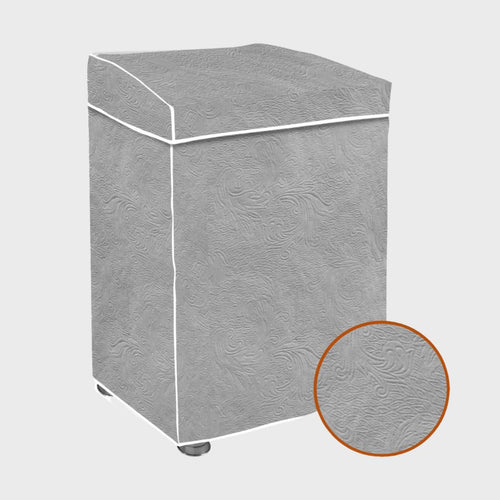 "Capa Para Maquina De Lavar Brastemp Eletrolux Consul 07Kg 08Kg 09Kg 10Kg 11Kg12Kg 13Kg 14Kg 15Kg 16Kg 17Kg Impermeável Forrada Com Elástico Traseiro Proteção UV Material Super Resistente " (Cinza, G)