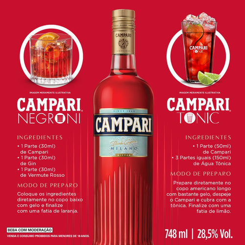 Aperitivo Bitter Campari 748ml