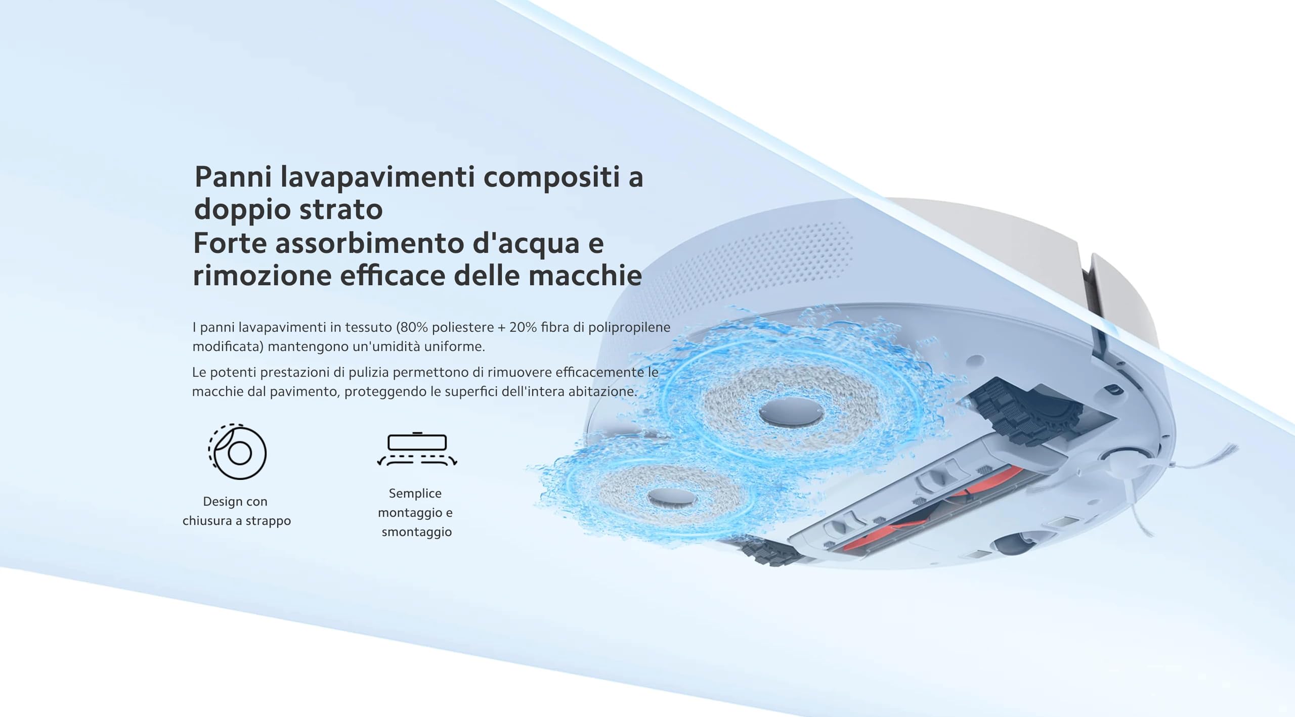 XIAOMI Robot Vacuum S10 - Robot aspirador e lava-chão com planeamento inteligente de rotas, sucção de 4000 Pa, três níveis de lavagem, branco
