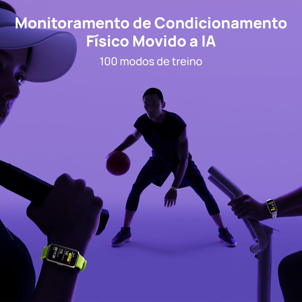 Smartwatch, HUAWEI Band 10, Caixa de Polímeros Duráveis, Análise do Sono em Nível Profissional, Assistente de Bem-estar Emocional, Relógio Smartwatch Compatível com Android e iOS, Preto