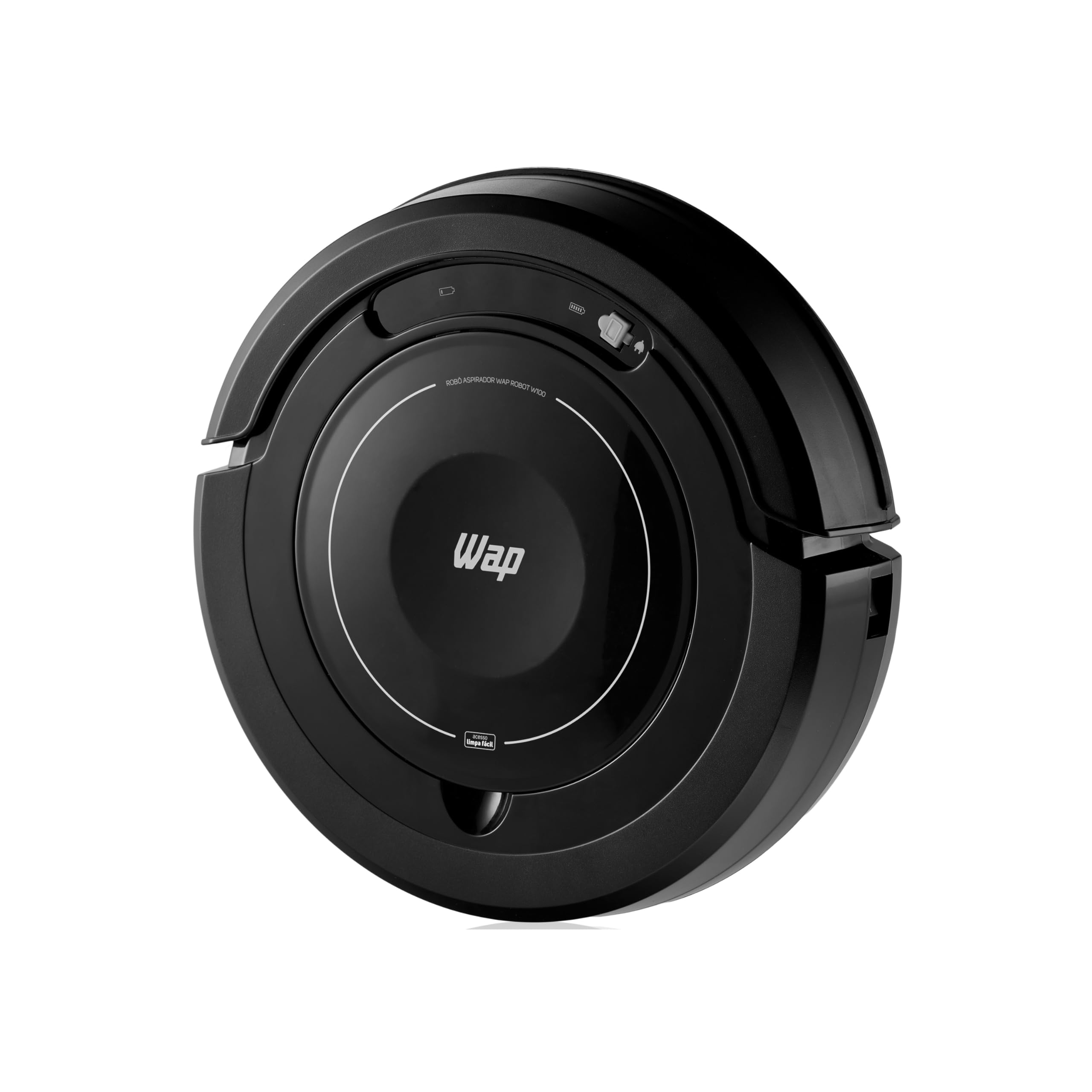 WAP Aspirador de Pó Robô ROBOT W100 3 em 1, Automático, 250ml, com Sistema de Antiqueda e Colisão, 17W 12,8VDC Bivolt
