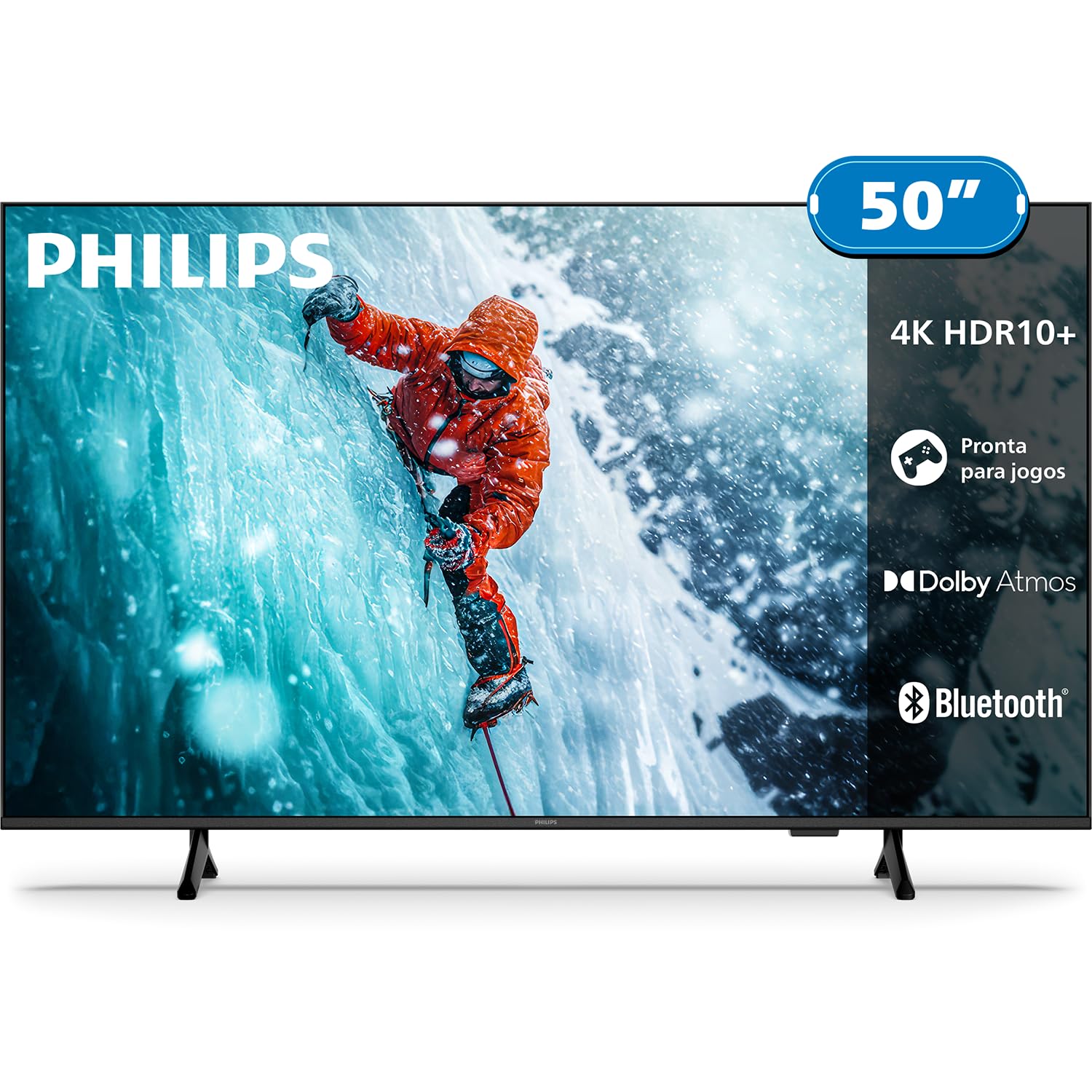 PHILIPS Smart TV, 50" 4K, 50PUG7300, Comando de Voz, Bluetooth, HDR, Dolby Atmos, HDMI, USB, Wi-Fi