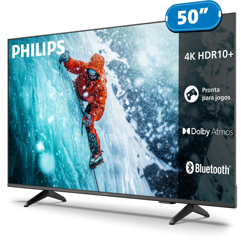 PHILIPS Smart TV, 50" 4K, 50PUG7300, Comando de Voz, Bluetooth, HDR, Dolby Atmos, HDMI, USB, Wi-Fi