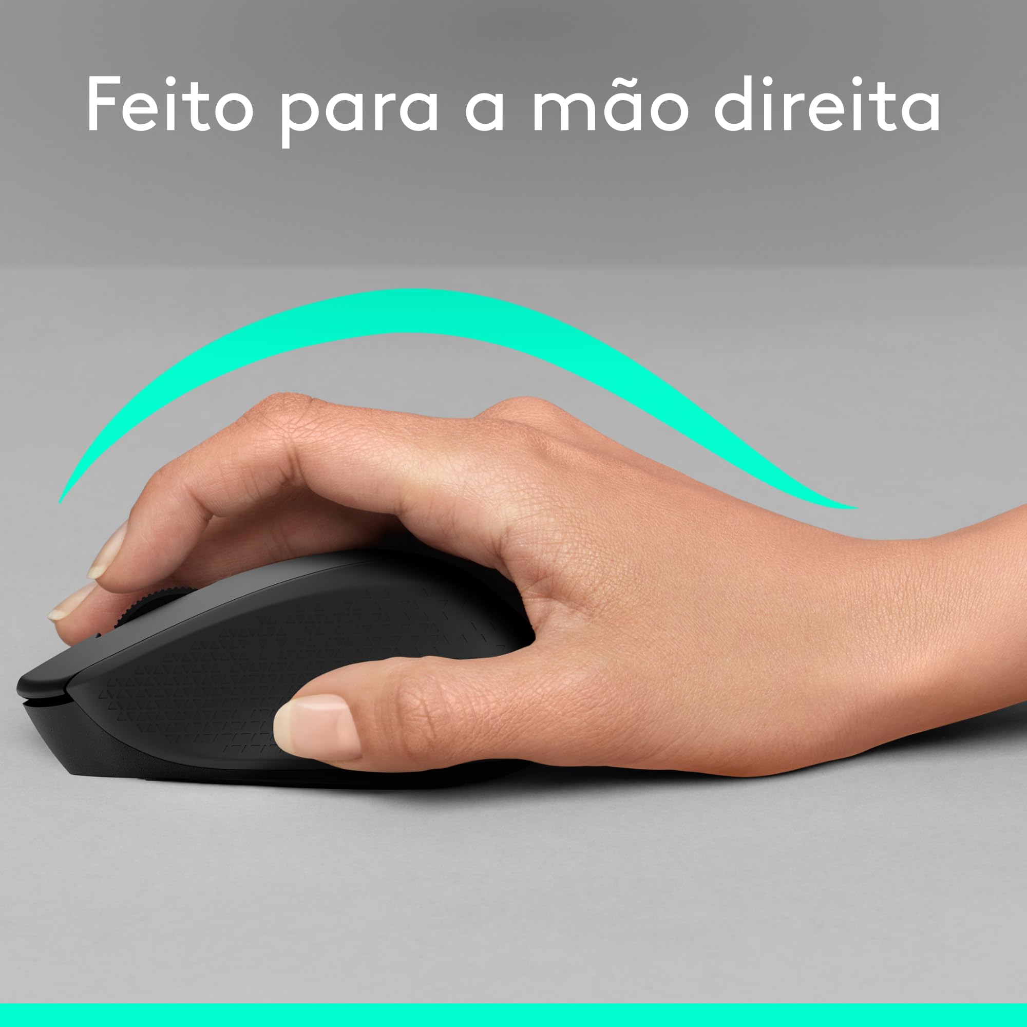 Mouse Sem Fio Logitech M330 SILENT com Clique Silencioso, Design Destro, Bateria de 18 Meses, Receptor USB, Compatível com Windows, macOS, ChromeOS e Pilha Inclusa - Preto