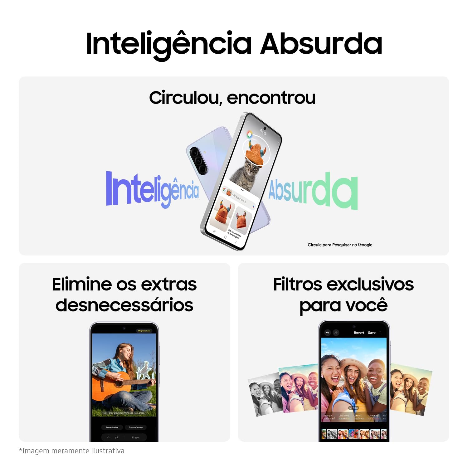 Celular Samsung Galaxy A36 5G 128GB, 6GB RAM, Câmera 50MP, IP67, Super AMOLED 6.7", Recursos AI, Preto