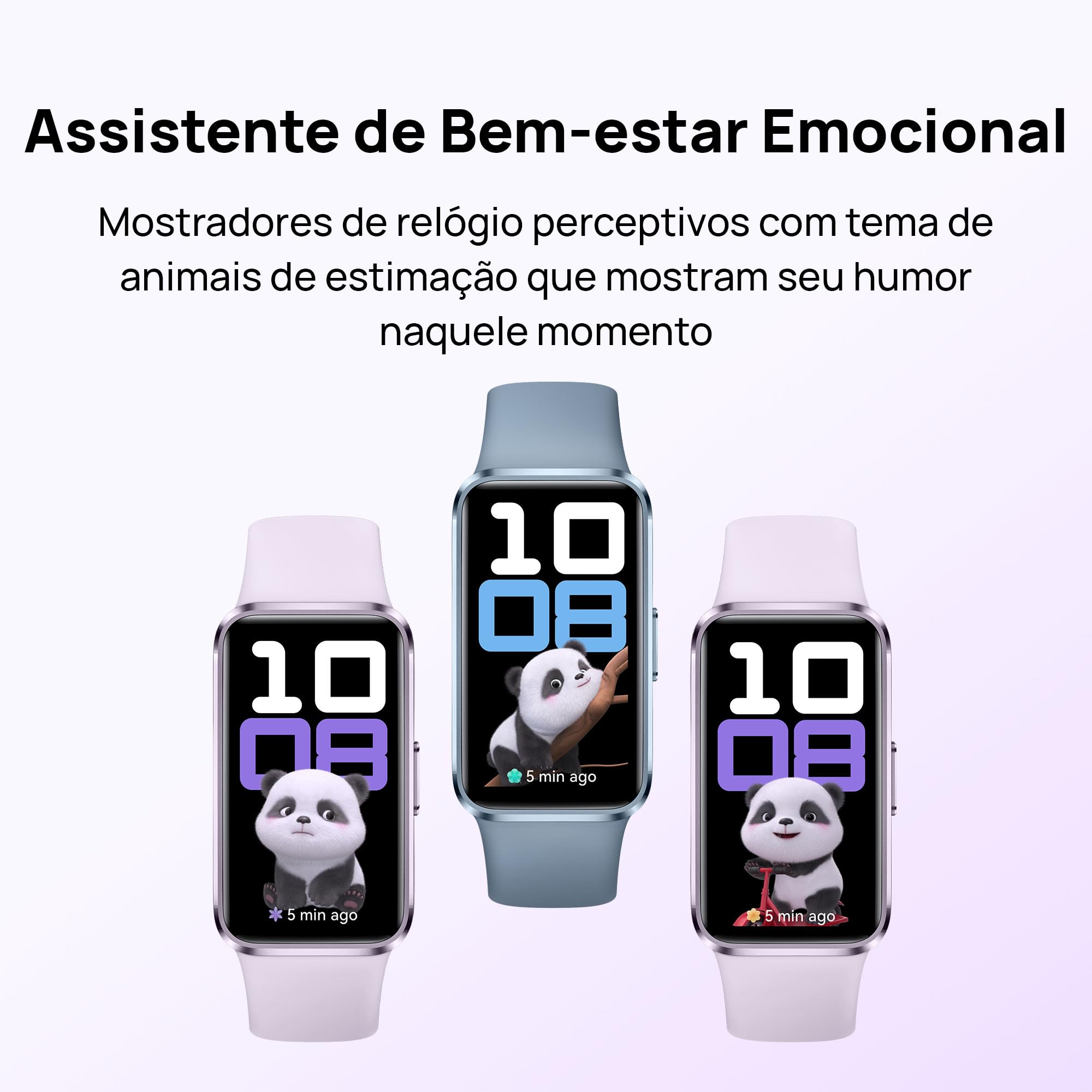 Smartwatch, HUAWEI Band 10, Caixa de Polímeros Duráveis, Análise do Sono em Nível Profissional, Assistente de Bem-estar Emocional, Relógio Smartwatch Compatível com Android e iOS, Preto