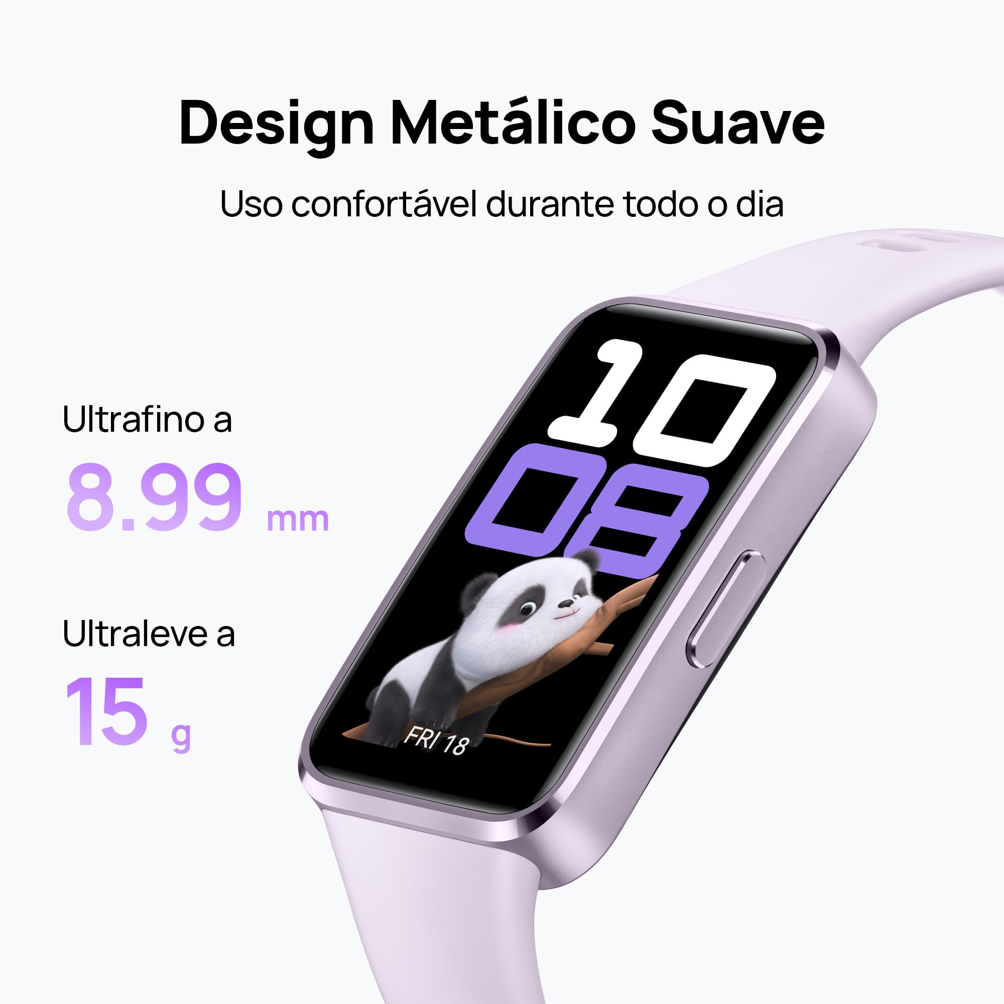 Smartwatch, HUAWEI Band 10, Caixa de Polímeros Duráveis, Análise do Sono em Nível Profissional, Assistente de Bem-estar Emocional, Relógio Smartwatch Compatível com Android e iOS, Preto