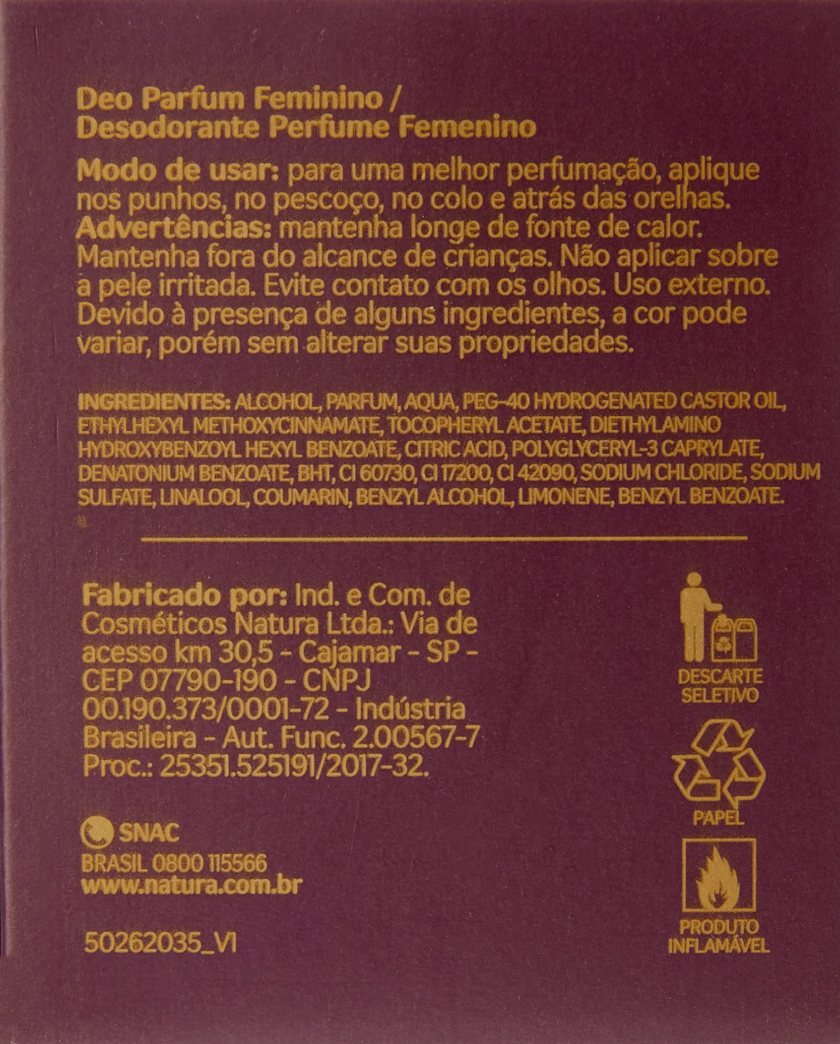 Deo Parfum Ilía Secreto Feminino - 50ml