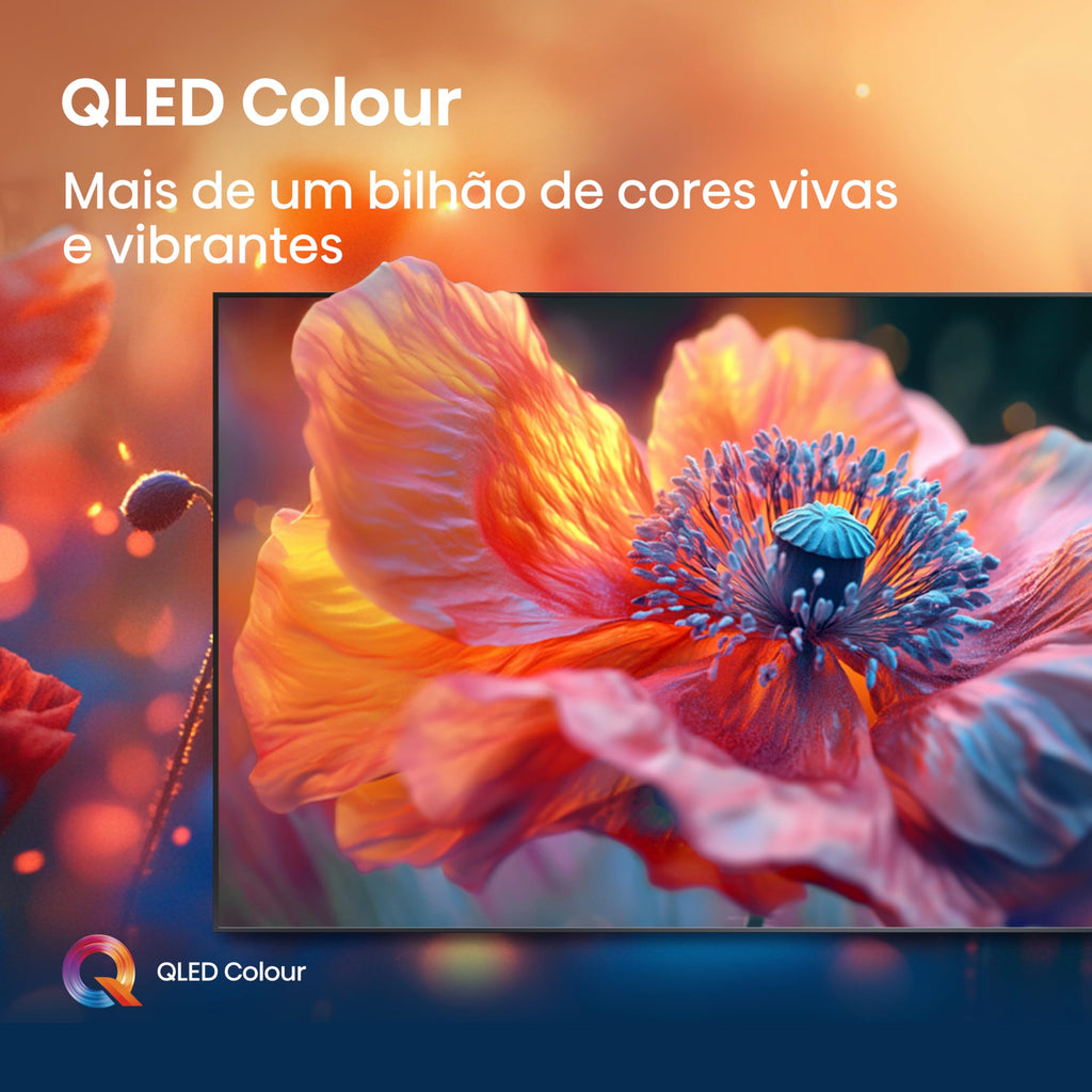 Hisense Smart TV UHD 4K QLED 50" Polegadas 50Q6QV com HDR10+, Dolby Atmos, Sports Mode, Game Mode Plus e Compatível com Alexa