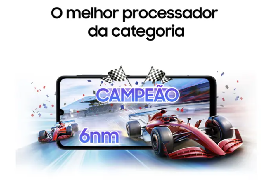 Smartphone Samsung A07 128GB Diversas Cores 4GB RAM Tela 6,7" Câmera Dupla + Selfie 8MP