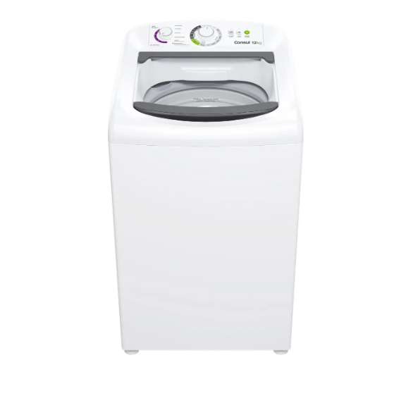 Lavadora de Roupas Consul 12kg 16 Programas de Lavagem Branca CWH12