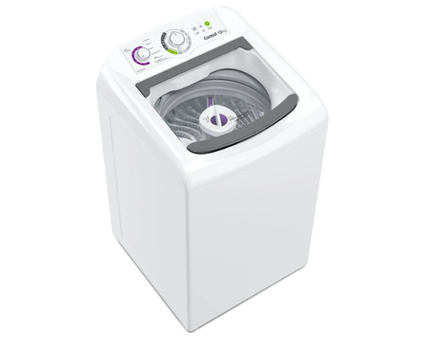Lavadora de Roupas Consul 12kg 16 Programas de Lavagem Branca CWH12