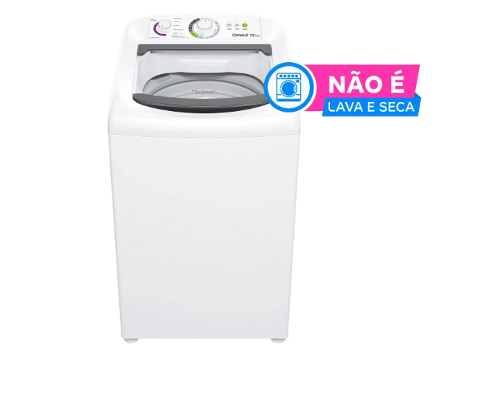 Lavadora de Roupas Consul 12kg 16 Programas de Lavagem Branca CWH12